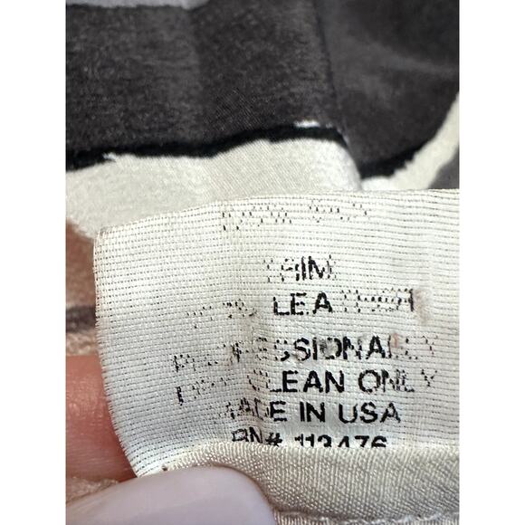 Yigal Azrouel Orange Multicolor Cold Shoulder 3/4 Sleeve Silk Blouse Top Sz 8 - Picture 5 of 8